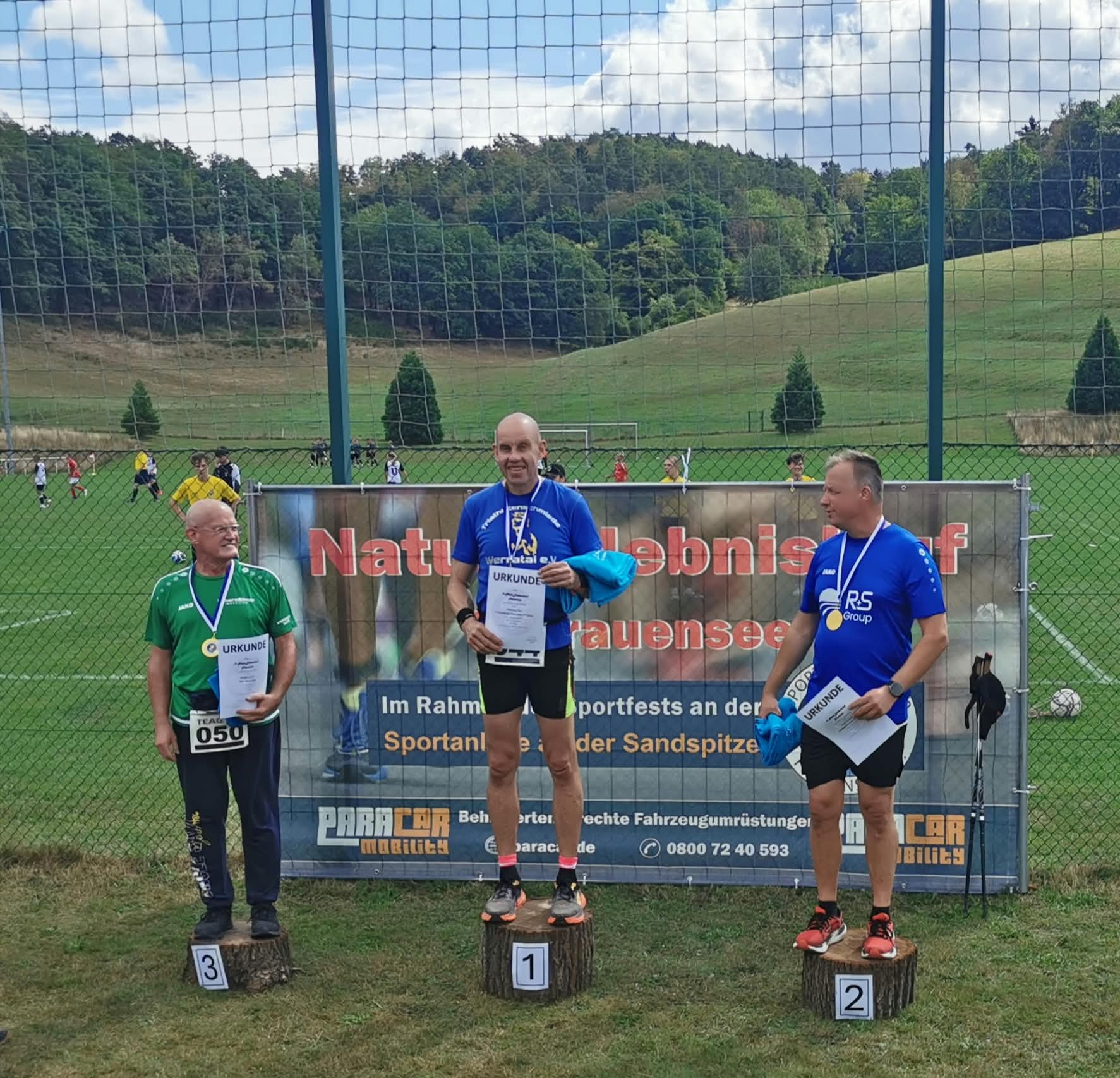 Thorsten Fey auf Platz 1 der Nordic-Walking-Wertung in Frauensee